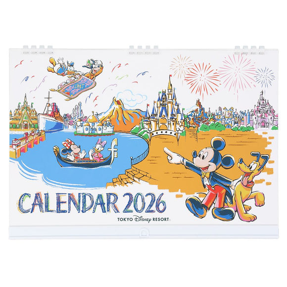 CALENDAR＆ORGANIZER 2026 [東京迪士尼樂園] 掛牆月曆 綜合
