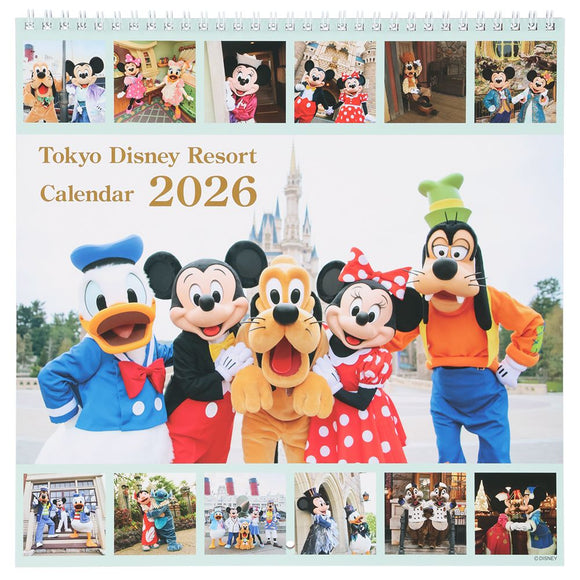 CALENDAR＆ORGANIZER 2026 [東京迪士尼樂園] 掛牆月曆 寫實