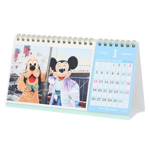 CALENDAR＆ORGANIZER 2026 [東京迪士尼樂園] 座枱月曆明信片兩用 寫實