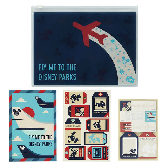[東京迪士尼樂園] 明信片文具套裝FLY ME TO THE DISNEY PARKS