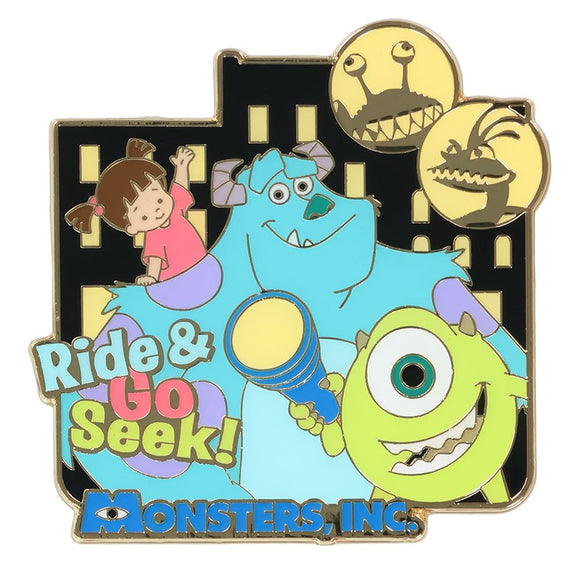 [東京迪士尼樂園] 襟章 Monsters, Inc. Ride & Go Seek