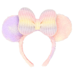 Wear In Disney - 頭箍 Minnie Ears 幻彩粉紅毛毛