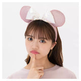 Wear In Disney - 頭箍 Minnie Ears 粉紅色x銀色