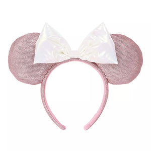 Wear In Disney - 頭箍 Minnie Ears 粉紅色x銀色