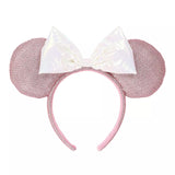 Wear In Disney - 頭箍 Minnie Ears 粉紅色x銀色