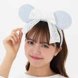 Wear In Disney  頭箍 花布淺藍色