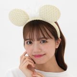Wear In Disney  頭箍 花布淺黃色