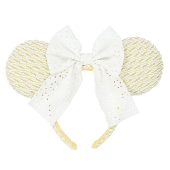 Wear In Disney  頭箍 花布淺黃色