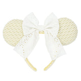 Wear In Disney  頭箍 花布淺黃色