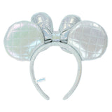 Wear In Disney  頭箍 仿皮 幻彩白