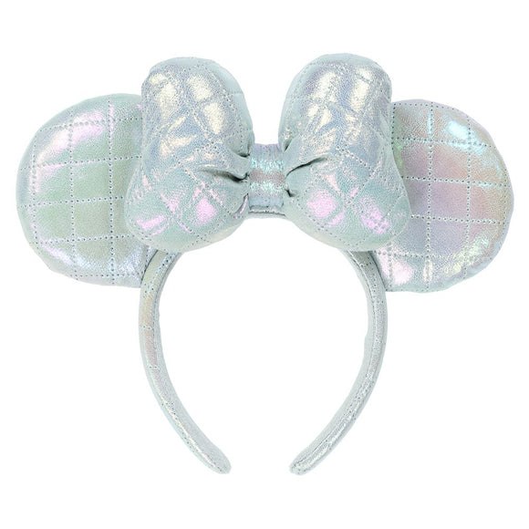 Wear In Disney  頭箍 仿皮 幻彩白