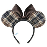 Wear In Disney  頭箍 啡色格仔