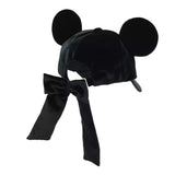 Wear In Disney Cap帽 黑色絲絨蝴蝶結