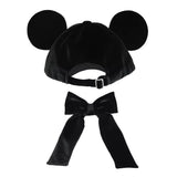 Wear In Disney Cap帽 黑色絲絨蝴蝶結