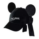 Wear In Disney Cap帽 黑色絲絨蝴蝶結
