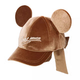 Wear In Disney Cap帽 啡色絲絨蝴蝶結