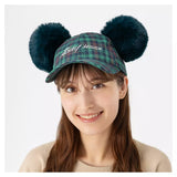 Wear In Disney Cap帽 綠色格仔