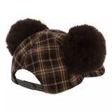Wear In Disney Cap帽 啡色格仔