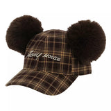 Wear In Disney Cap帽 啡色格仔