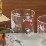 Disney Fantasy Shop 耐熱玻璃杯 Pinocchio  Peter Pan  Marie  Lion King  Dumbo  Alice