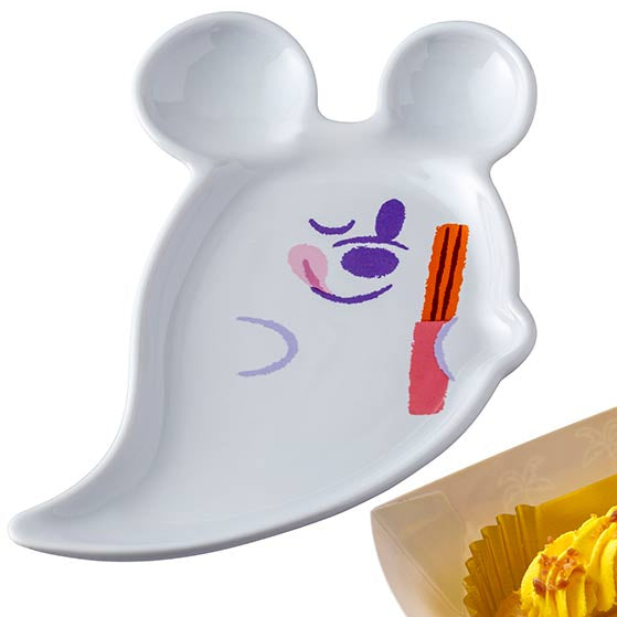 DisneyLand Halloween Mickey Ghost 甜品碟