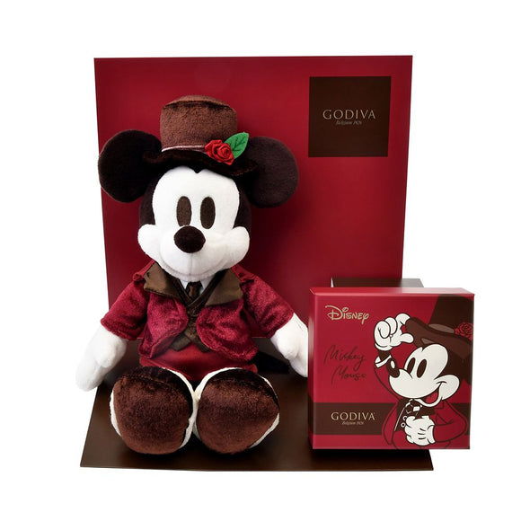 Disney Store VALENTINE 2025 【GODIVA】朱古力毛公仔套裝 Mickey