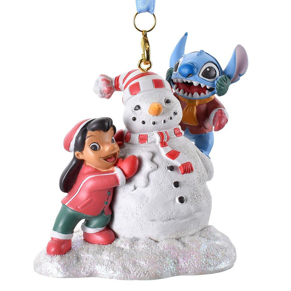 Disney Christmas Ornament 聖誕吊飾 Stitch&Lilo 雪人