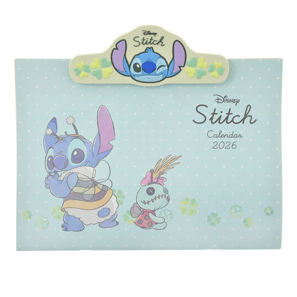 CALENDAR＆ORGANIZER 2026 掛牆月曆連磁力夾 Stitch