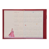 CALENDAR＆ORGANIZER 2026 B6 仿皮壓花手帳 美女與野獸