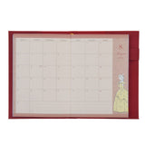CALENDAR＆ORGANIZER 2026 B6 仿皮壓花手帳 美女與野獸