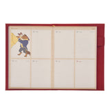 CALENDAR＆ORGANIZER 2026 B6 仿皮壓花手帳 美女與野獸