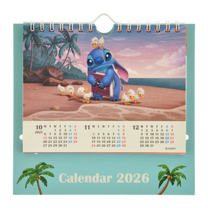 CALENDAR＆ORGANIZER 2026 座枱月曆 Stitch