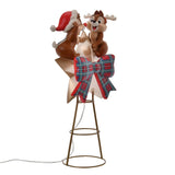 Disney Store Christmas Light up 聖誕樹TOP STAR Chip&Dale