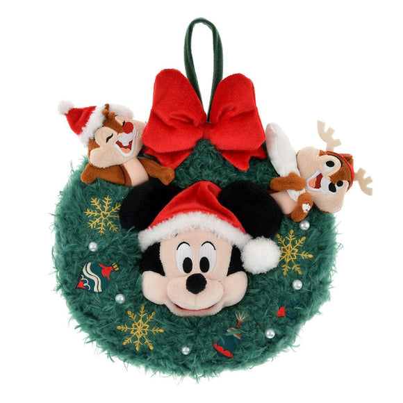 Disney Store Christmas 毛公仔聖誕花環