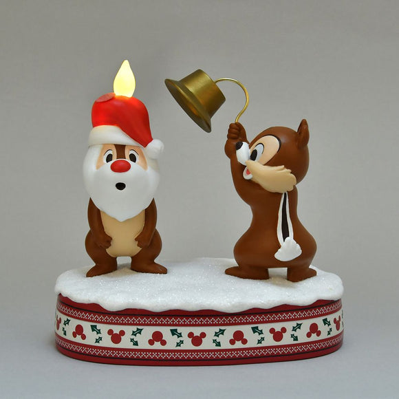 Disney Store Christmas 感應燈擺設 Chip&Dale