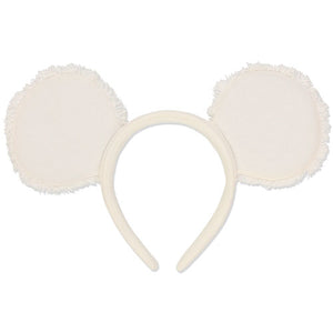 Wear In Disney 牛仔布 頭箍 白色 Mickey