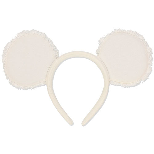 Wear In Disney 牛仔布 頭箍 白色 Mickey