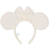 Wear In Disney 牛仔布 頭箍 白色