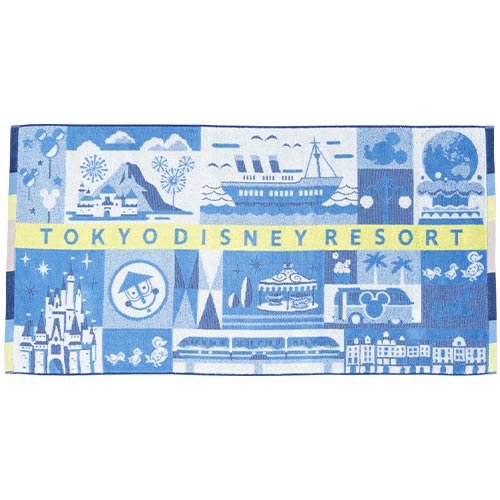 [東京迪士尼樂園] 浴巾 Park View
