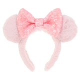 Wear In Disney - 頭箍 Minnie Ears 粉紅色毛毛