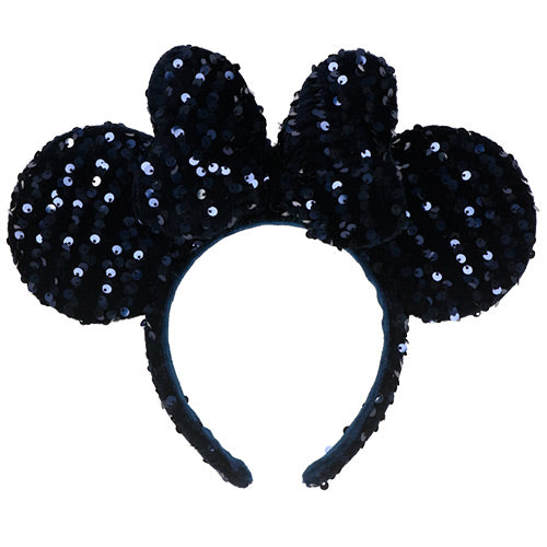 Wear In Disney - 頭箍 Minnie Ears 大閃片 深藍色