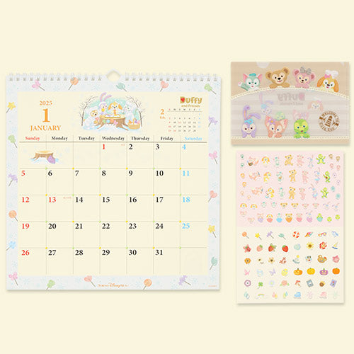 Duffy And Friends - 掛牆月曆 Calendar＆Organizer 2025