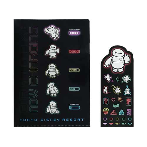 Colorful Neon With Baymax 文件夾貼紙套裝