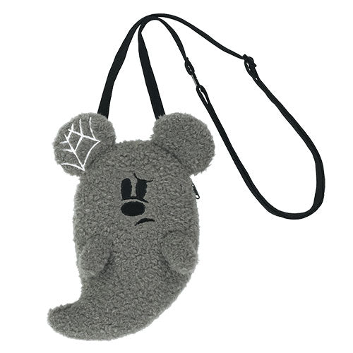 DisneyLand Halloween Mickey Ghost 毛公仔斜孭袋