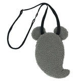 DisneyLand Halloween Mickey Ghost 毛公仔斜孭袋