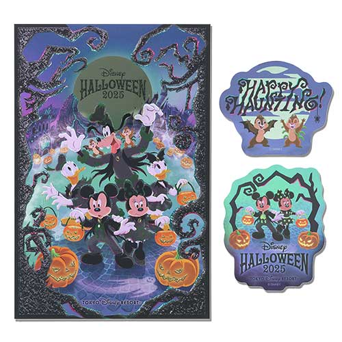 DisneyLand Halloween 明信片貼紙套裝