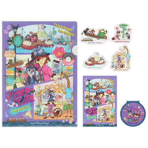 Zootopia World Undercover Mission 文件夾明信片套裝