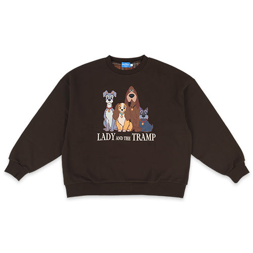 LADY And The TRAMP UNISEX 衛衣 BROWN