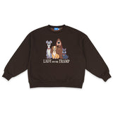 LADY And The TRAMP UNISEX 衛衣 BROWN