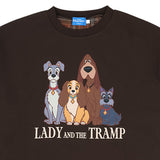 LADY And The TRAMP UNISEX 衛衣 BROWN